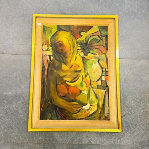 Lote anterior: Cuadro oleo dama, marco madera 65 x 48 cm