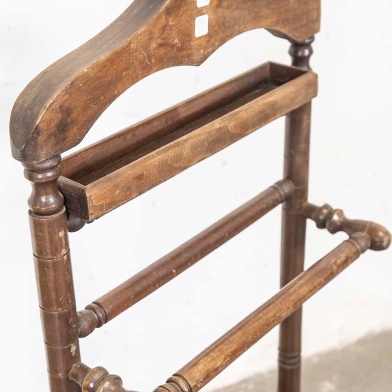 Despojador de pino de madera con acabado marrón oscuro - imagen 2