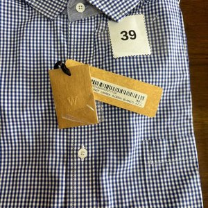 Camisa A.Crew Cuadros Azules Talle XXL Nueva - imagen 3