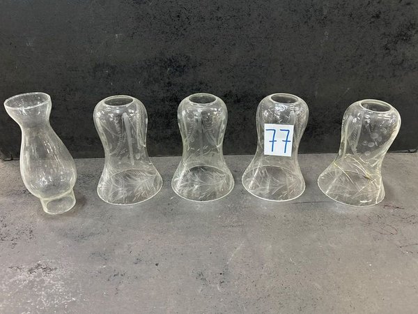 4 Tulipanes de Vidrio para Lámpara - imagen 1