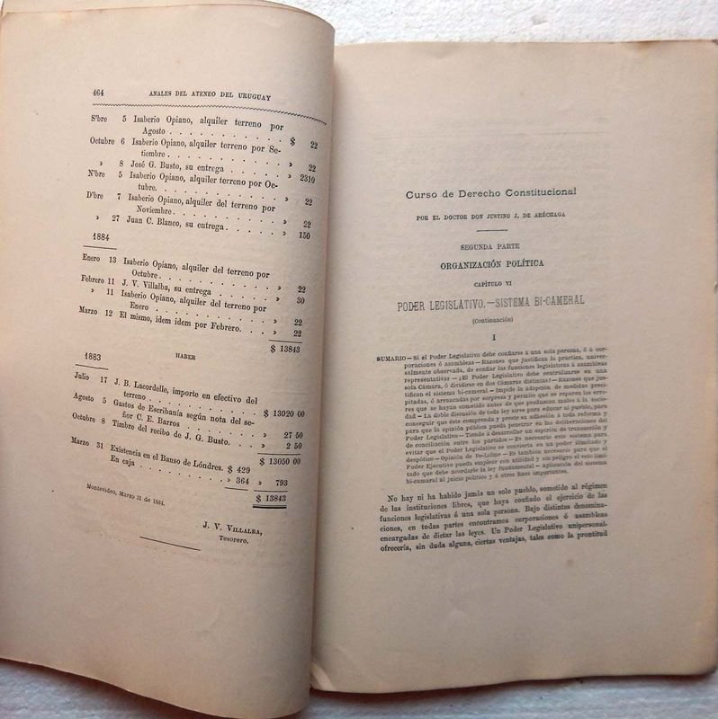 Revista Anales Del Ateneo Del Uruguay, Año III - Tomo VI - Junio, 5 de 1884 - Número 34 - imagen 4
