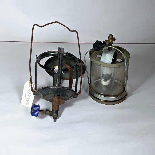 Dos Cabezales de Farol a Mantilla Supergas (Uno sin Vidrio) - imagen 1
