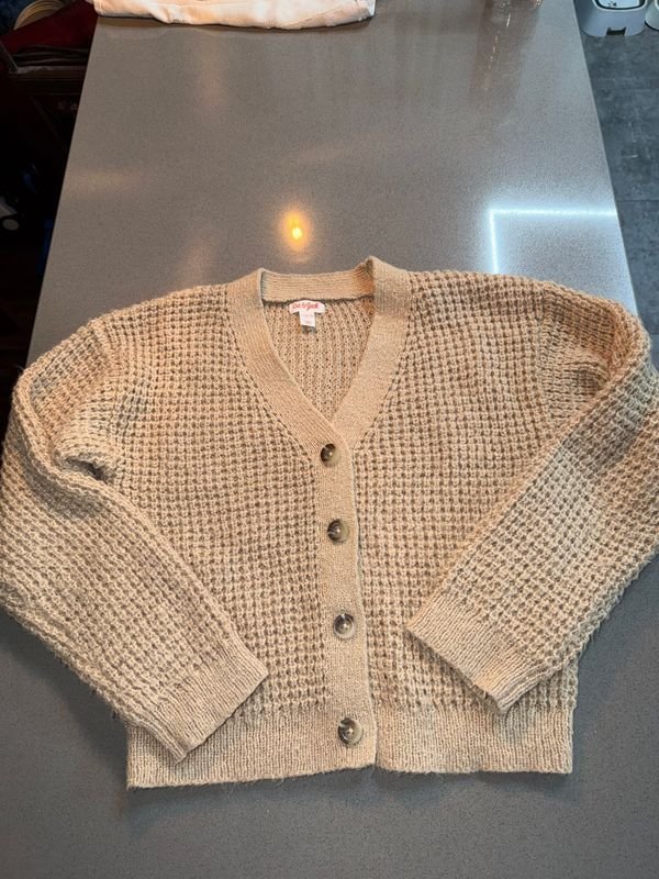 Saco Crop Femenino Talle M Color Beige