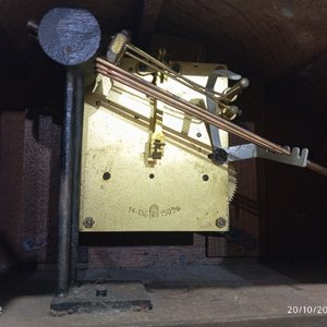 Antiguo Reloj de Mesa con Péndulo y Caja de Madera - imagen 6