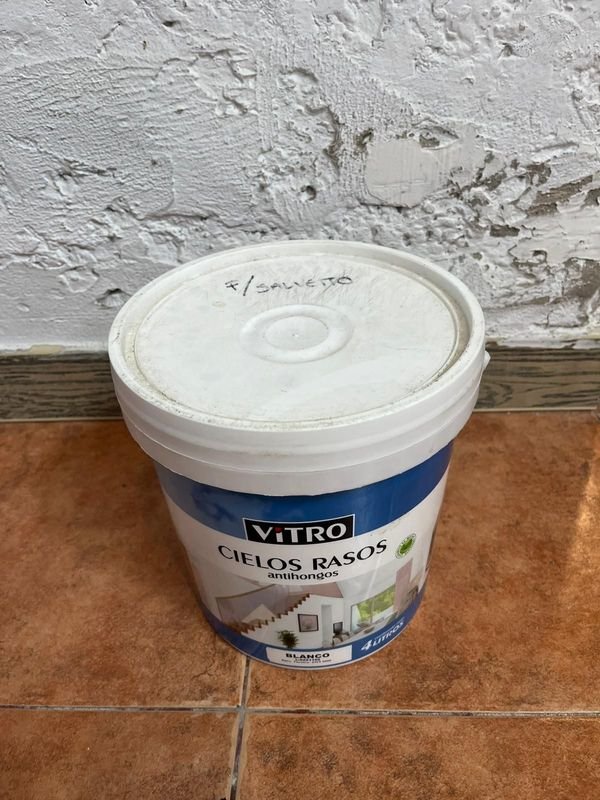 Pintura Cielos Rasos Anti Hongos - 4L NUEVA