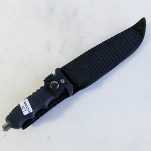 Cuchillo de Caza Negro con Funda y Rompevidrios - imagen 4