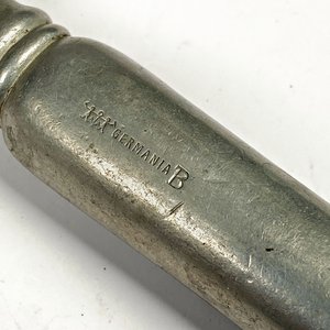 Par de Cubiertos de Servir Antiguos "Germania B" Metal - imagen 4