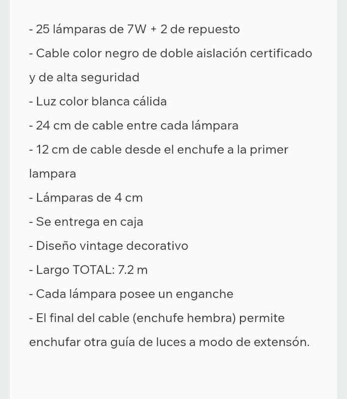 Guirnalda exteriores de luces y repuestos - imagen 3