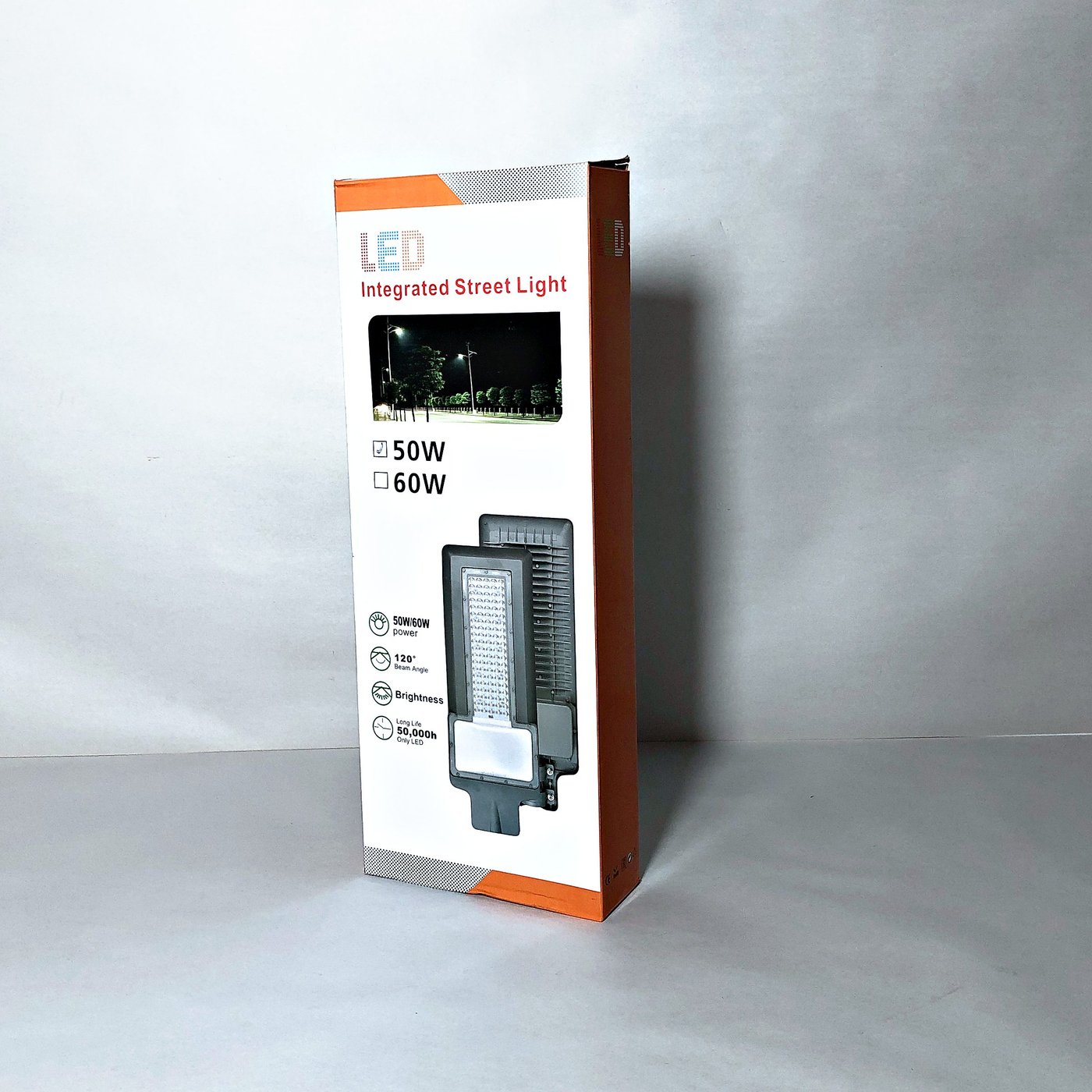 Luminaria LED Exterior Integrada 50W Gris con Caja Original