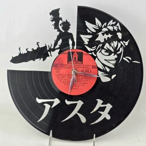 Reloj de Vinilo "Black Clover" con Diseño de Personajes - imagen 1