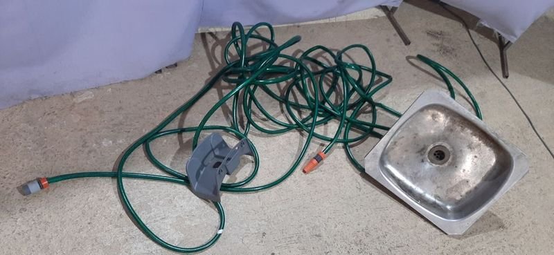 Manguera y Sopor para Palangana de Acero Inoxidable - imagen 3