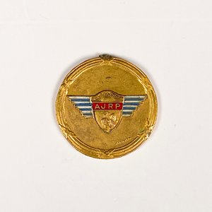 Lote de 4 piezas: Medalla "AJRP", Estatuilla bronce, Medalla "Bravo" y Hebilla Harley-Davidson - imagen 3