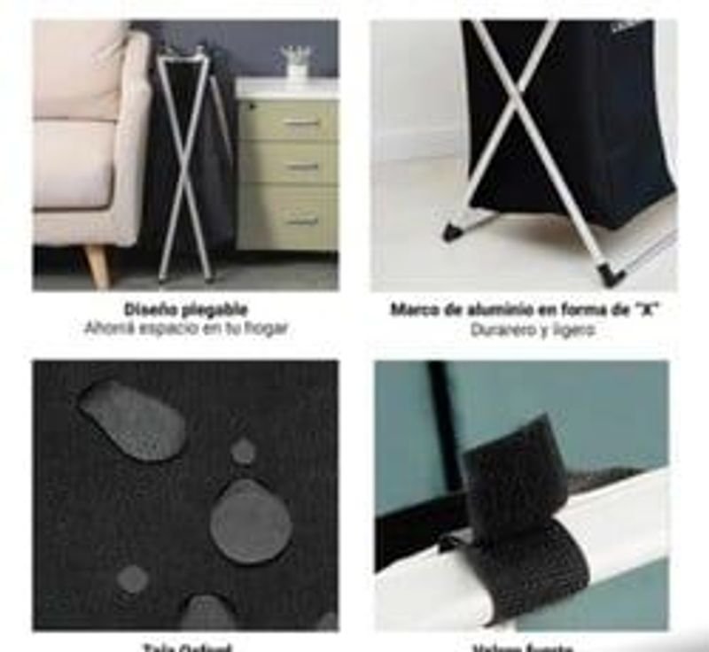 Cesto para ropa de primera calidad con compartimentos y etiquetas - imagen 5