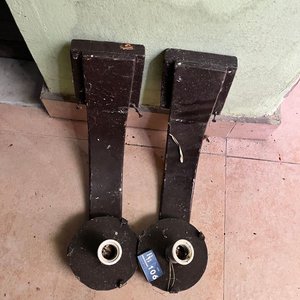 2 Apliques de Luz de Pared Vintage Marrones - imagen 2