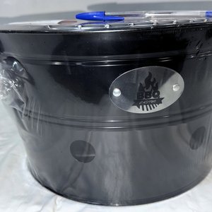 Parrillero Portátil BBQ Casmo Metálico Negro 35cm Diámetro con Accesorios - imagen 4
