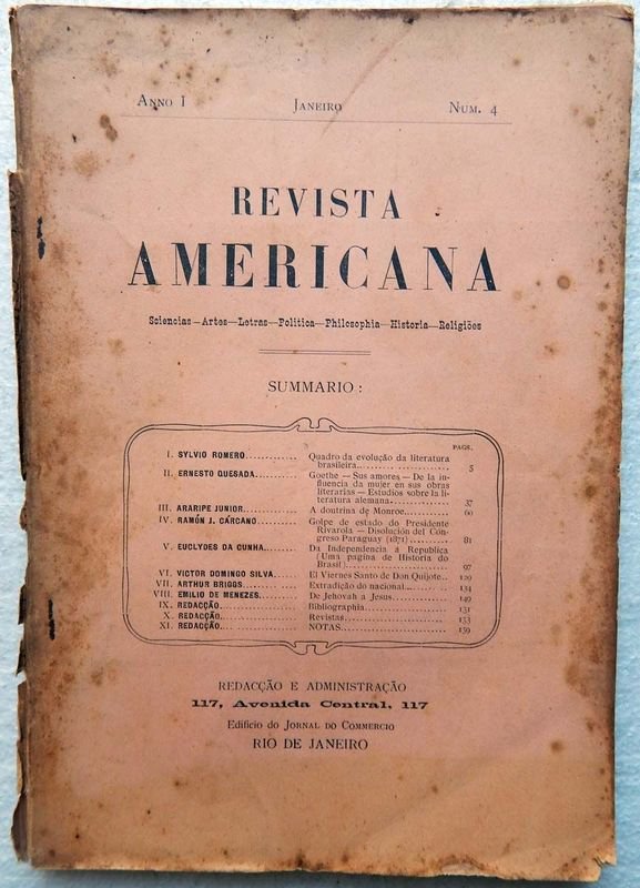 Lote siguiente: Revista Americana, una publicación de 1910