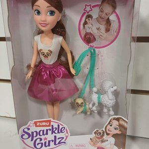 Set de Muñeca Sparkle Girlz Niñera o Paseadora de Perros con Accesorios - imagen 2