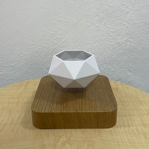 Maceta Flotante Magnética Geométrica Blanca - imagen 3