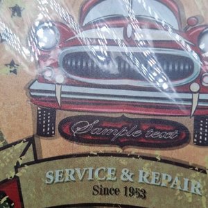 Chapa Decorativa Estilo Vintage "Garage Service & Repair" - imagen 3