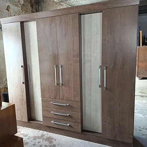Ropero Grande de MDF con 6 Puertas y 3 Cajones - imagen 2