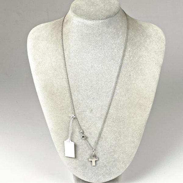 Cadena de Plata con Cruz - 48 cm - imagen 1