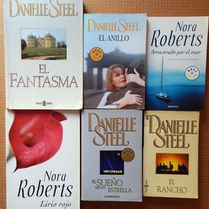 Lote de 6 Novelas: 4 de Danielle Steel y 2 de Nora Roberts - imagen 1