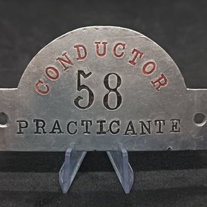 Lote anterior: Chapa Antigua de Tranvía "Conductor 58 Practicante" Aluminio Uruguay
