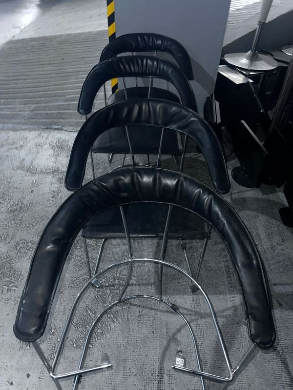 Sillas de cuero negro para oficina - imagen 2