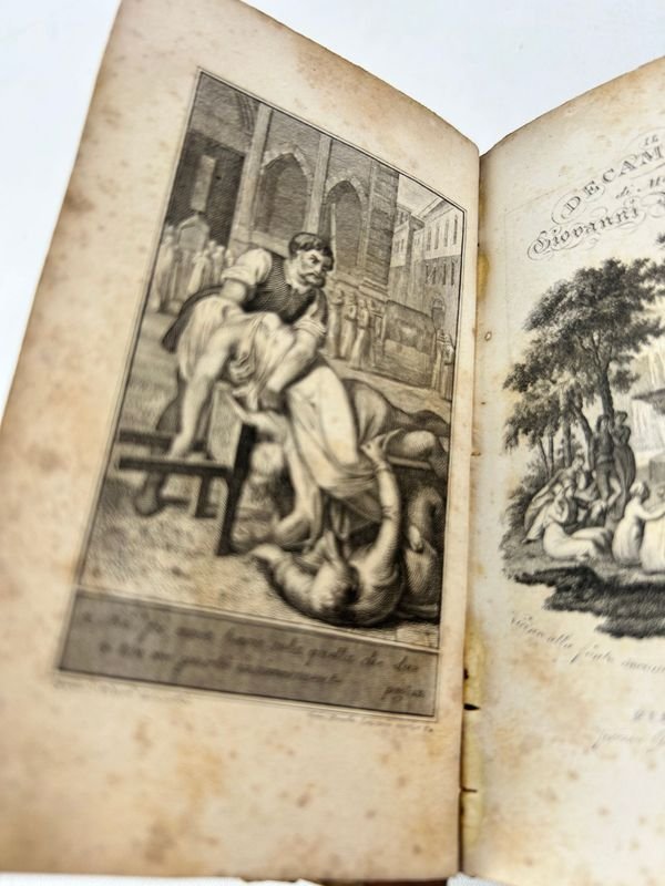 Libro antiguo de Decamerón de Giovanni Boccaccio, edición de 1827 - imagen 4