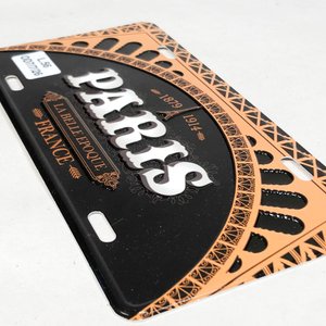 Chapa Decorativa "Paris La Belle Epoque" 18x9 cm - imagen 2