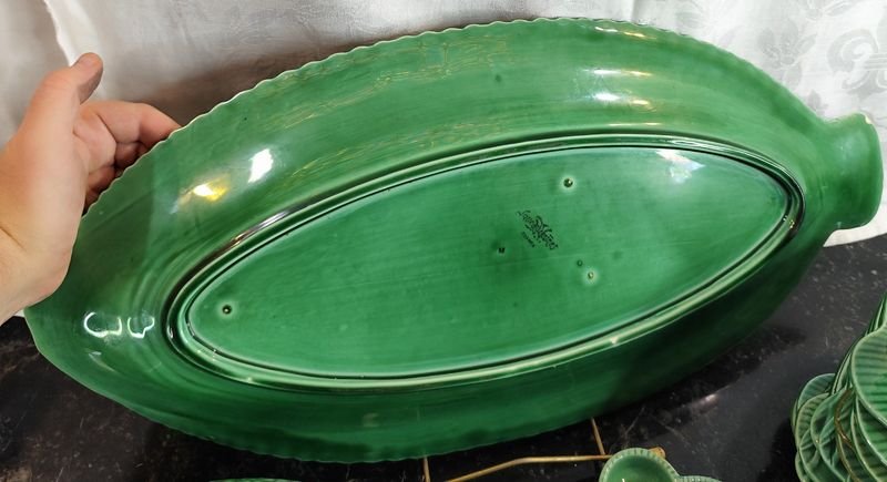 Conjunto de platos y accesorios para pescado en mayólica - imagen 13