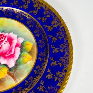 Plato de porcelana inglesa, floral diámetro 27 cm - imagen 4