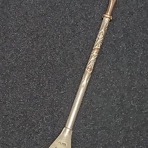 Lote anterior: Bombilla de Plata y Oro para Mate con Grabados