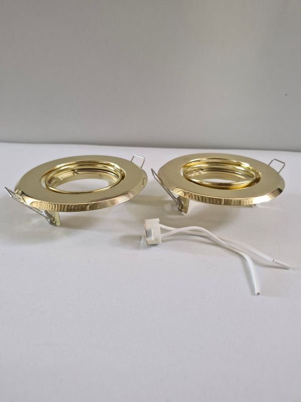 Lámparas de Techo con Diseño Circular y Acabado de Bronce - imagen 3
