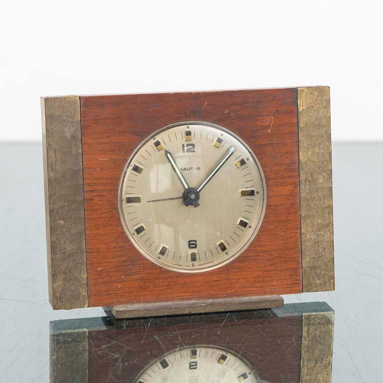 Reloj de madera y bronce Mauthe, alemán - imagen 1