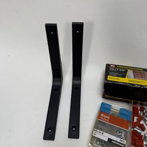 Lote de Tornillería, Clavos, Mensulas y Organizadores Plásticos - imagen 4