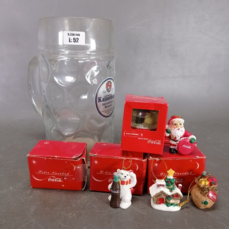 Lote anterior: Colección de decoraciones navideñas con Kaiserdom y Coca-Cola