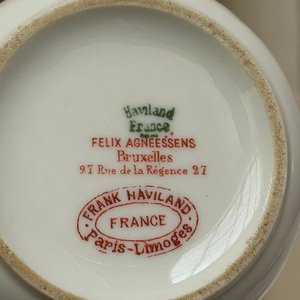 Juego de Tazas y Platos de Té Franceses Limoges Haviland - imagen 5