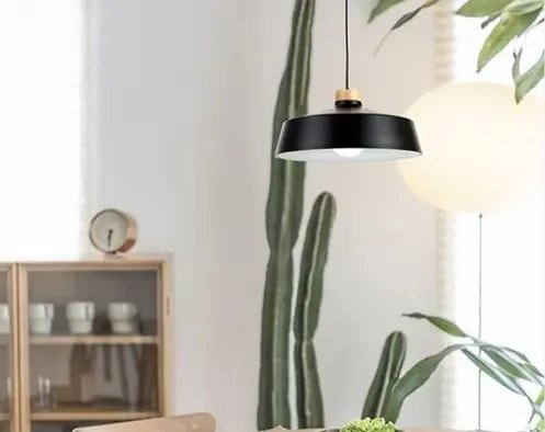 Colgante Vibrance Negro 30x130 cm - imagen 1