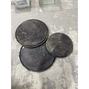 Set de 3 Bandejas Redondas Metálicas con Detalles - imagen 2