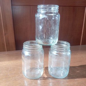 3 Frascos de Vidrio Sanos y Transparentes - imagen 2