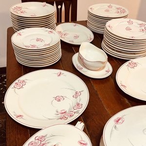 Juego de Loza Limoges Charles Ahrenfeldt: Vajilla Completa con Fuentes y Tazas - imagen 9