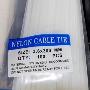 Set de 100 Precintos Plásticos Nylon Cable Tie 3.6 x 300 mm - imagen 4