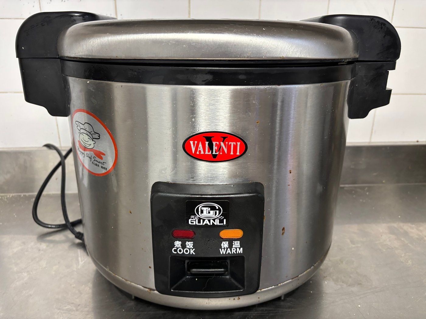 Olla Arrocera Eléctrica Valenti Acero Inoxidable 5.4 Lts