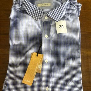 Camisa A.Crew Cuadros Azules Talle XXL Nueva - imagen 1