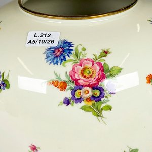Florero de Porcelana Bavaria Alemania con Decoración Floral - imagen 3