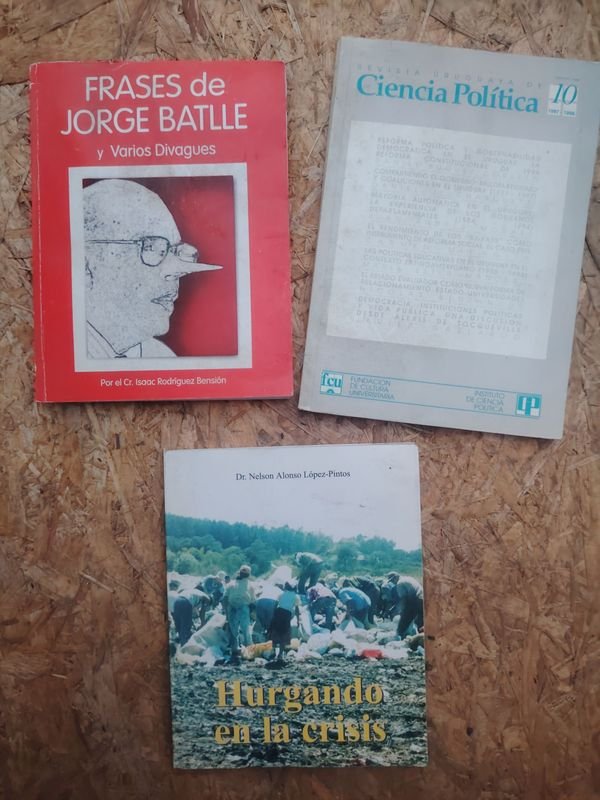 Lote de 3 Libros de Ciencias Políticas y Sociales
