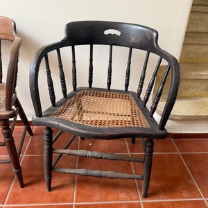 Par de Sillones Windsor con Asiento de Mimbre - imagen 2