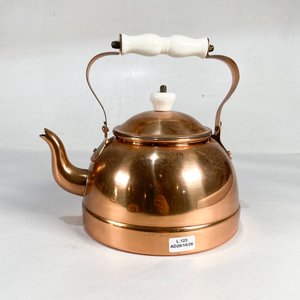 Lote siguiente: Pava Cobreada con Detalles en Porcelana Blanca