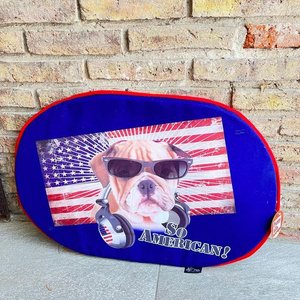 Alfombra para Mascotas "So American" con Perro y Auriculares - imagen 1